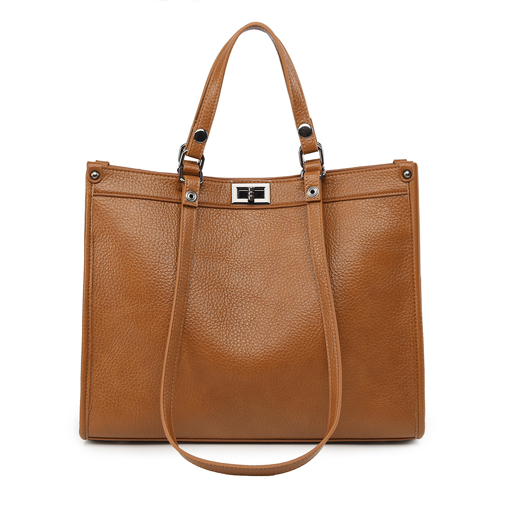 Leather Work Handbags - Women Large Capacity Tote Bag PU