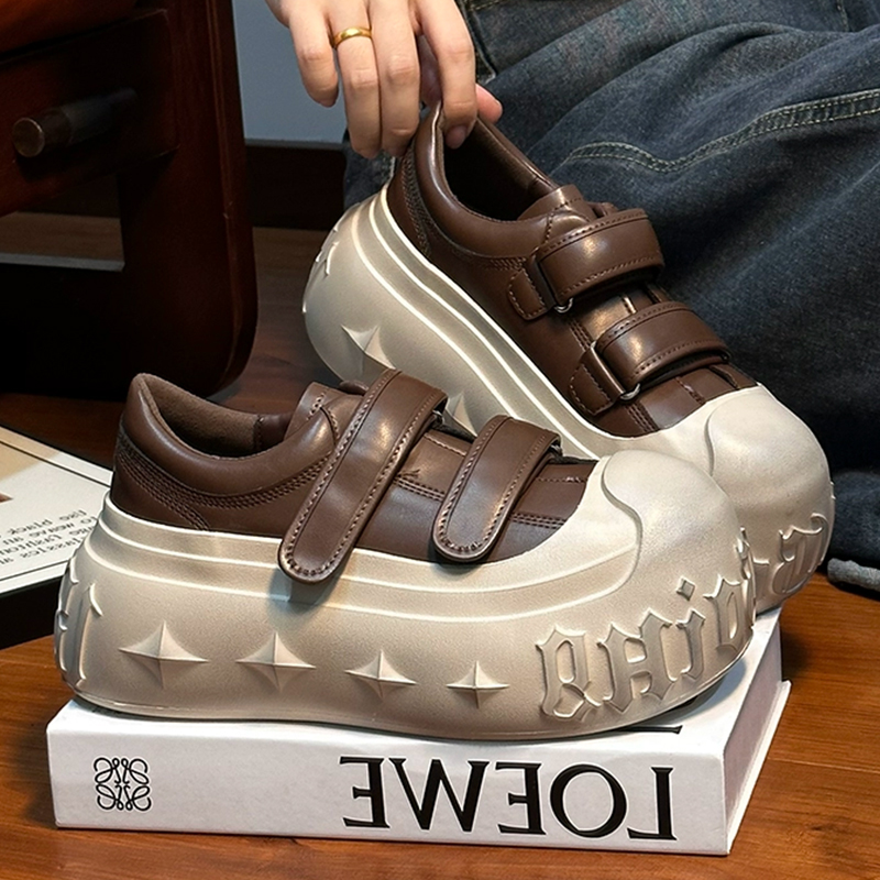 Leatherwork Letters - Vintage Big Head Women's Leather Shoes