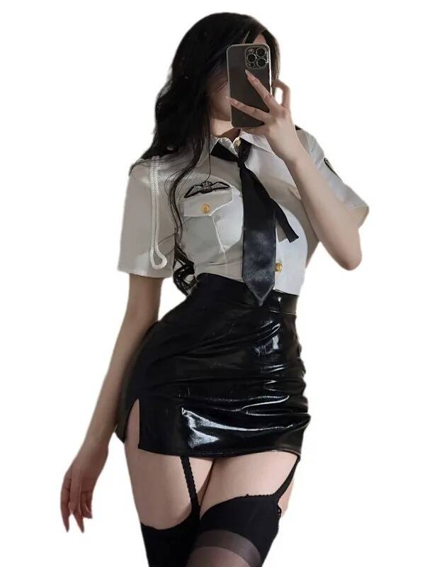 Sexy Flight Attendant Clothes  - огляд і ціна Leatherwork Letters