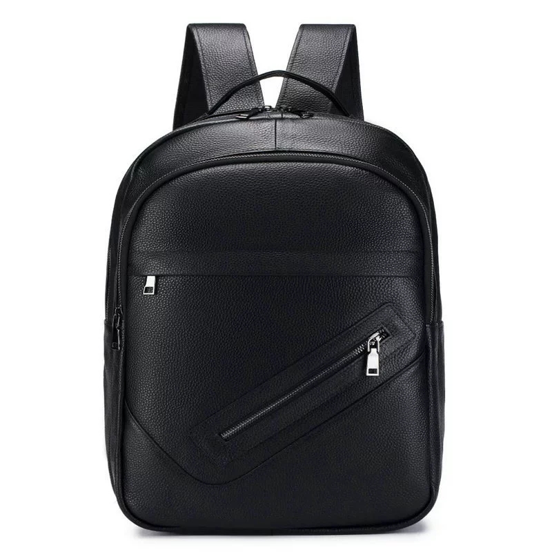 Black Genuine Leather Laptop B - огляд і ціна Leather Work Rucksack Mens