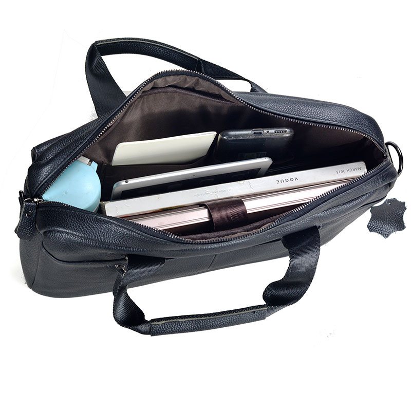 Large Men's Genuine Leather Ha - огляд і ціна Leather Work Handbags