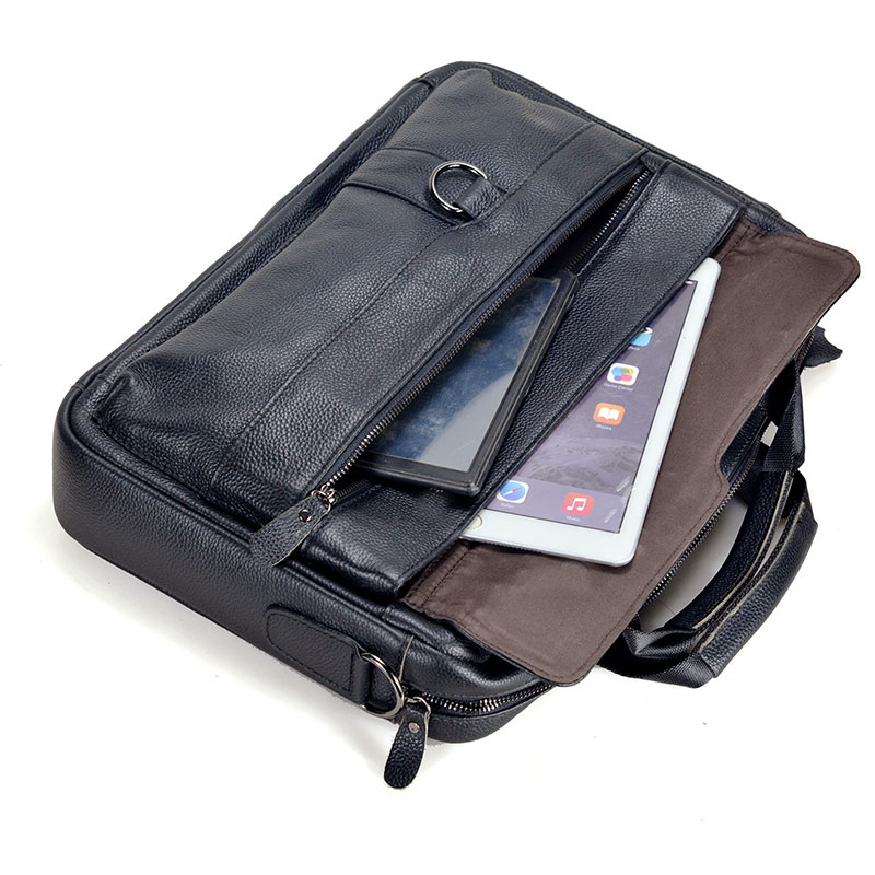 Large Men's Genuine Leather Ha - огляд і ціна Leather Work Handbags