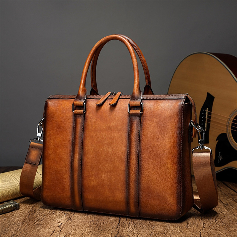 YETTIES Business Top Grain Lea - огляд і ціна Leather Work Handbags