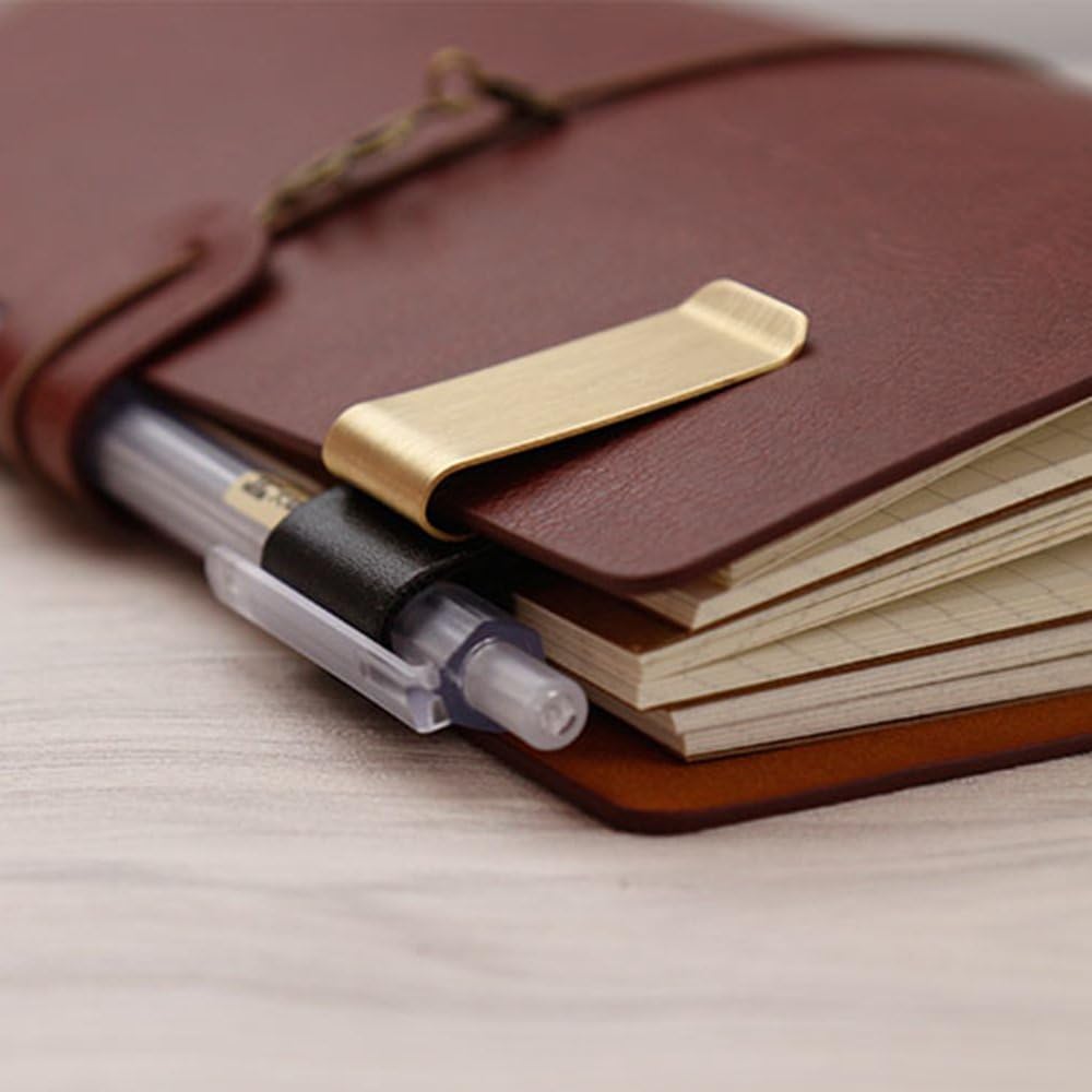 Handmade Leather Brass Stainle - огляд і ціна Leather Work Notepad