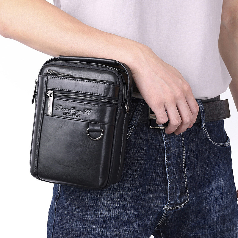 Men's waist bag multi function - огляд і ціна Leatherwork Letters