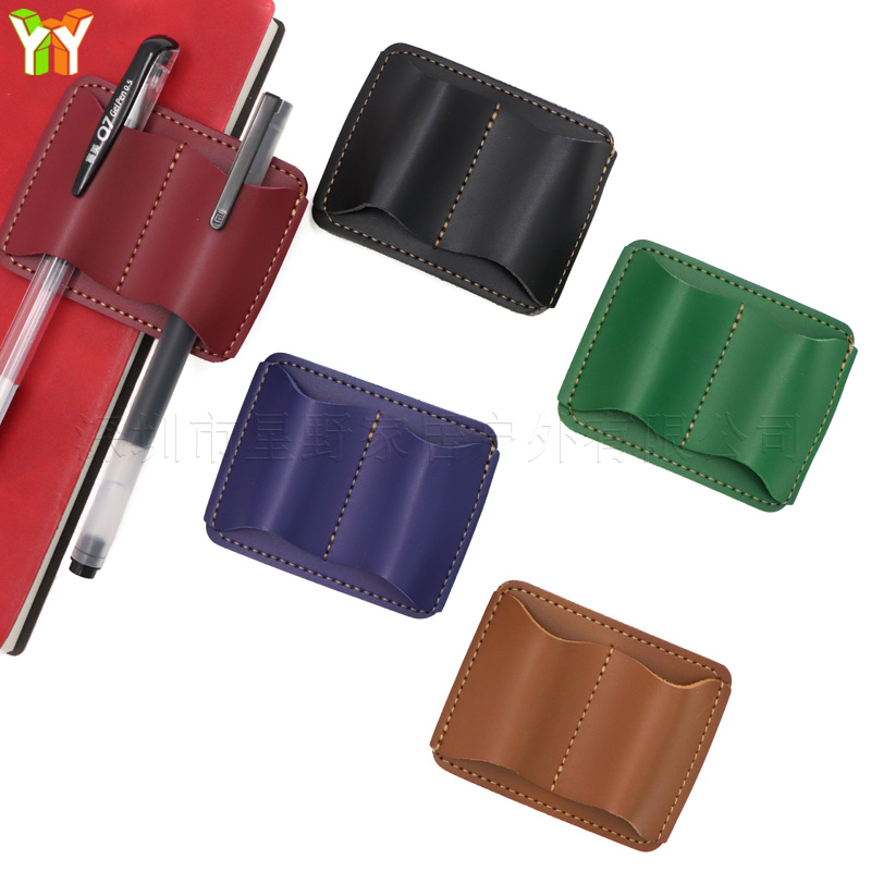 Portable PU Leather Pen Holder - огляд і ціна Leather Work Notepad