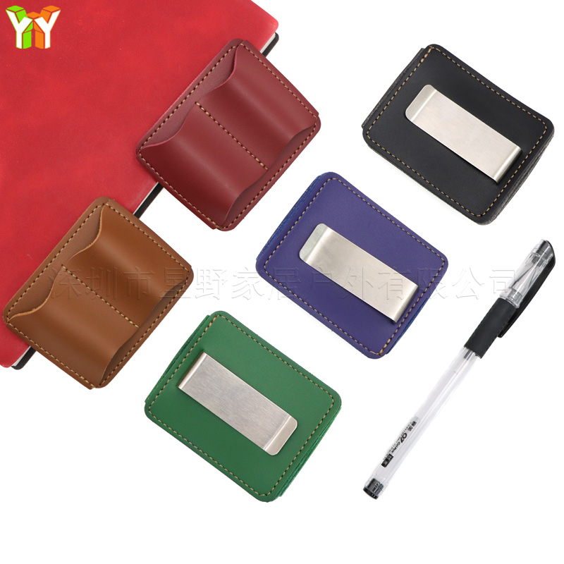 Portable PU Leather Pen Holder - огляд і ціна Leather Work Notepad