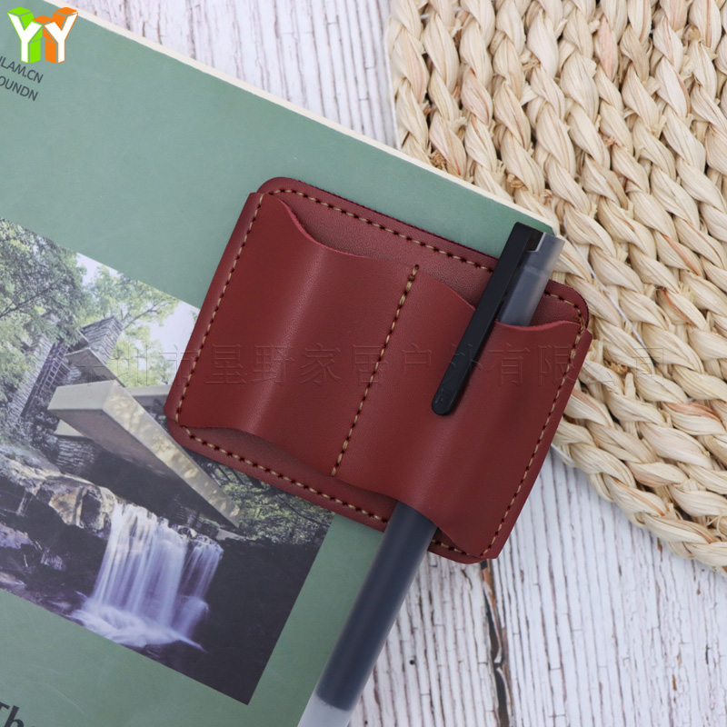 Portable PU Leather Pen Holder - огляд і ціна Leather Work Notepad