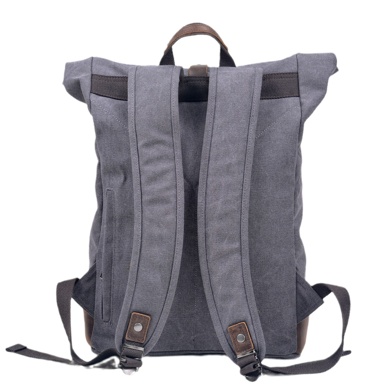 Men’s Waxed‑Canvas Roll‑Top Ru - огляд і ціна Leather Work Rucksack Mens