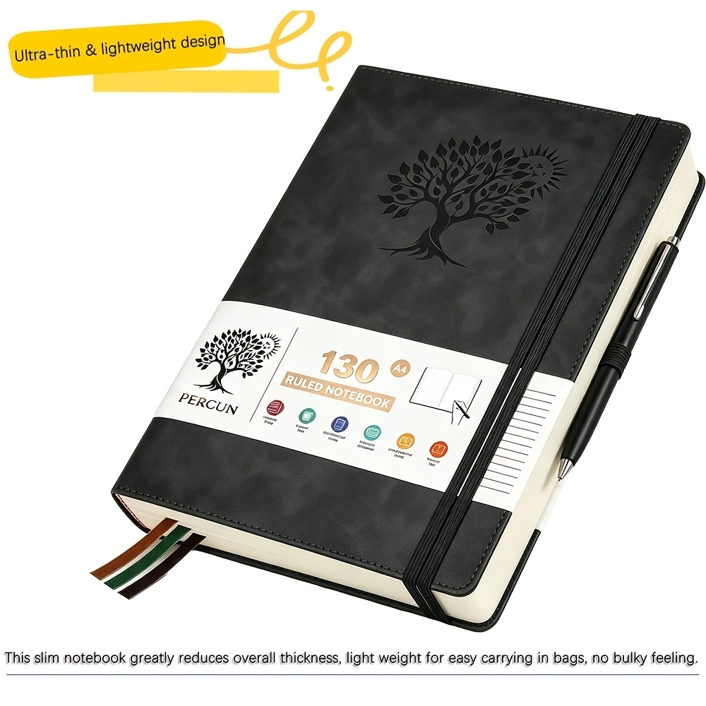 A4 Ruled Hardcover Diary Noteb - огляд і ціна Leather Work Notepad