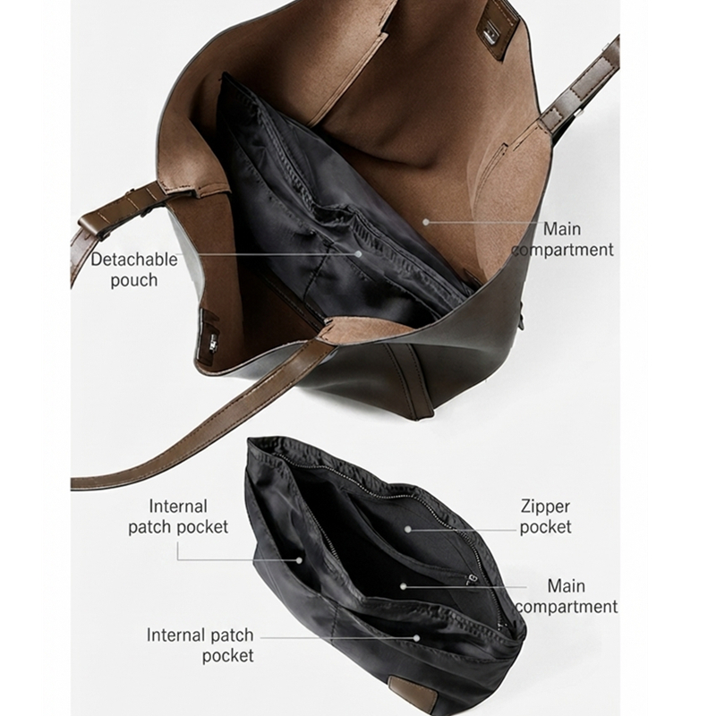 HIFASHION Large Soft Genuine L - огляд і ціна Leather Work Handbags