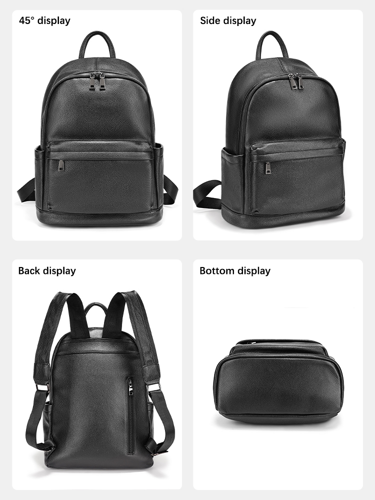 Zency Men Backpack Cow Leather - огляд і ціна Leather Work Rucksack Mens